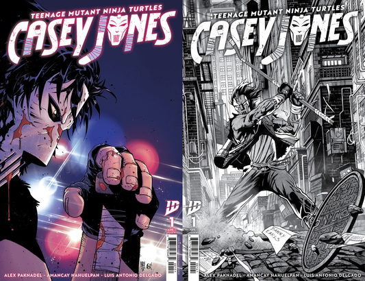 Casey Jones #1 1:25 Danny Earls Black & White Variant + 1:50 Mike Henderson Variant